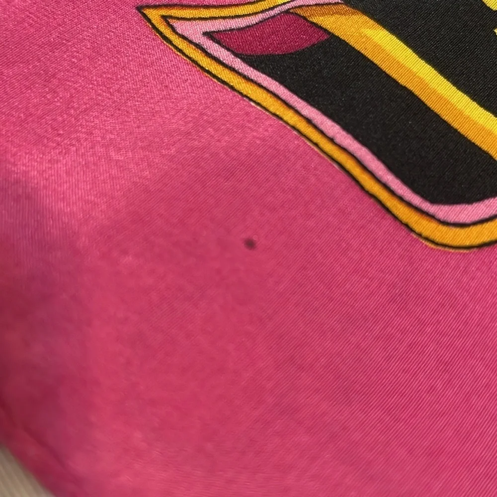 Rochas Paris Pink and Gold Scarf